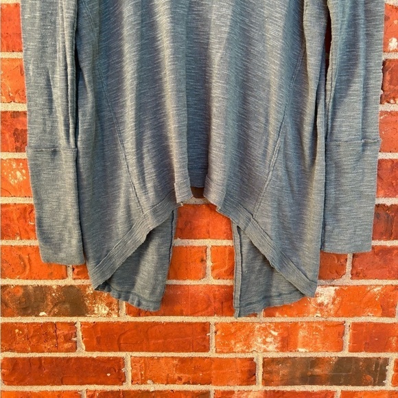 We The Free Womens Small Green Split Back Cowl Turtle Neck Long Sleeve Top - Picture 4 of 10